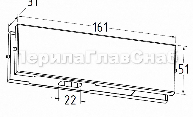 Нижний фитинг-петля, под золото t110 TP 2 Нижний фитинг-петля, под золото t110 TP 2