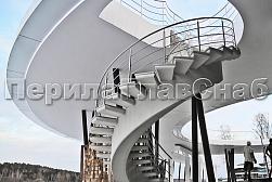 Перила для лестниц из металла в Казани. Готовые проекты ПерилаГлавСнаб - фото 5