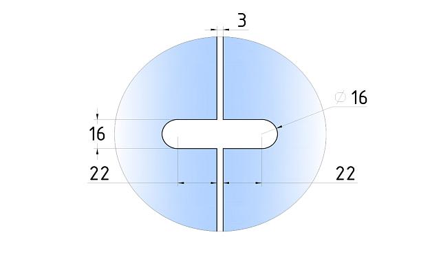 Коннектор для душевой кабины стекло-стекло 180°, 45х45, черный, вырез 71 t734 BZn 2