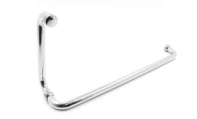 Дверная ручка-скоба 19х450х200 мм, полированная, AISI 304 t626-19 PSS 3