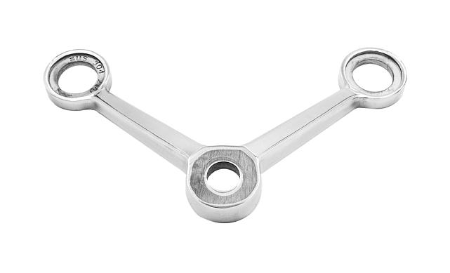 Cпайдер, литой,полированный V-200мм, AISI 304, 2х26х38, 1х18х36/40мм, нагрузки: 1кН, 2кН k288-V-2 4