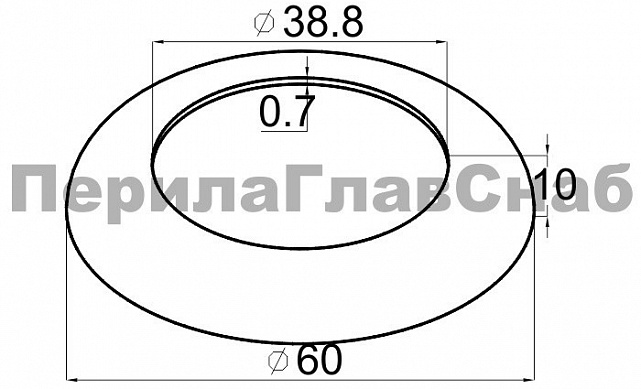 Низ стойки Ø38.1 мм, S=0.7 мм, полированный (AISI 316) k035-3 3 Низ стойки Ø38.1 мм, S=0.7 мм, полированный (AISI 316) k035-3 3
