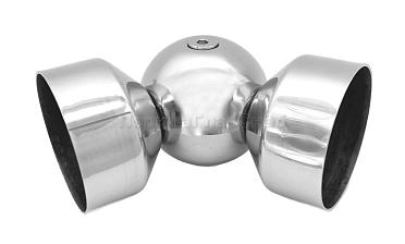 Поворот дер./пласт. поручня Ø49х0.8 мм, полированный, (AISI 201) k053-4 купить в Казани