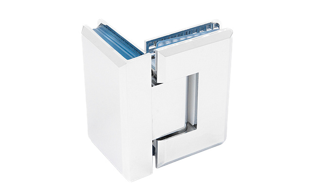 Петля для душевой кабины стекло-стекло 90° 90х55 мм полированный  t304 PSS Петля для душевой кабины стекло-стекло 90° 90х55 мм полированный  t304 PSS