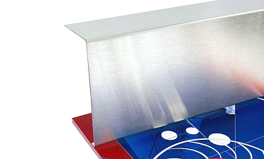 Накладка для крепления (тыльная/лицевая) из шлифованной нержавейки 1.0 мм длина 2,0 м k601-24 купить в Казани Накладка для крепления (тыльная/лицевая) из шлифованной нержавейки 1.0 мм длина 2,0 м k601-24 купить в Казани