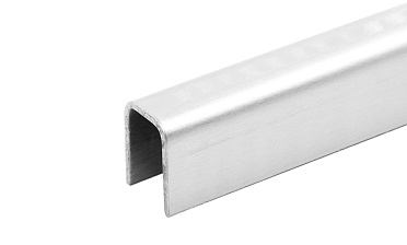 Профиль П-образный, L=2500 мм, t=1 мм, для стекла 8 мм, шлиф. (AISI 304)  t115 SSS купить в Казани Профиль П-образный, L=2500 мм, t=1 мм, для стекла 8 мм, шлиф. (AISI 304)  t115 SSS купить в Казани