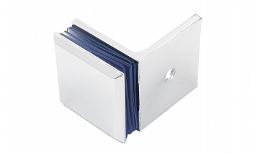 Коннектор для душевой кабины стена-стекло 90° 45х45 мм латунь-хром, полированный t732 PC купить в Казани Коннектор для душевой кабины стена-стекло 90° 45х45 мм латунь-хром, полированный t732 PC купить в Казани